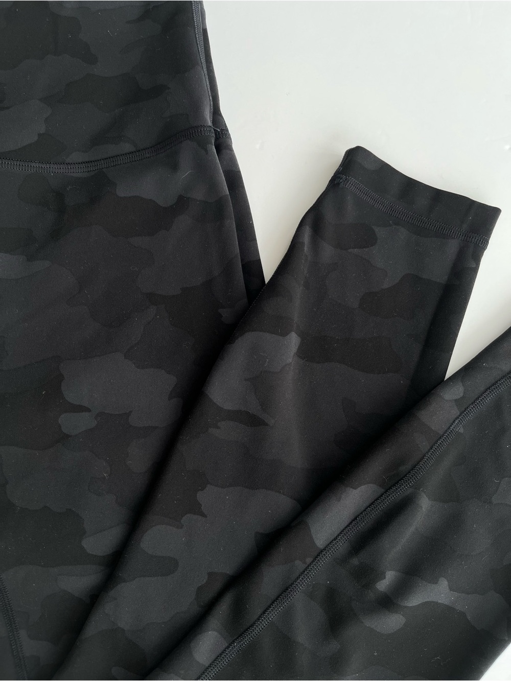 Lululemon Wunder Under Train High Rise Leggings- Black and grey camo Athleisure